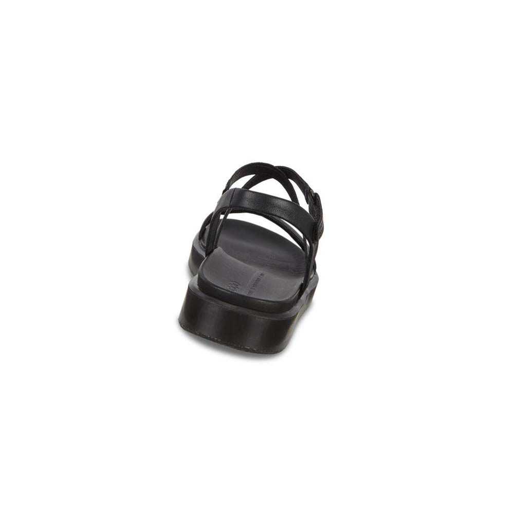 Women's Ecco Flowt Lx Sandals Black | USA 182DFM